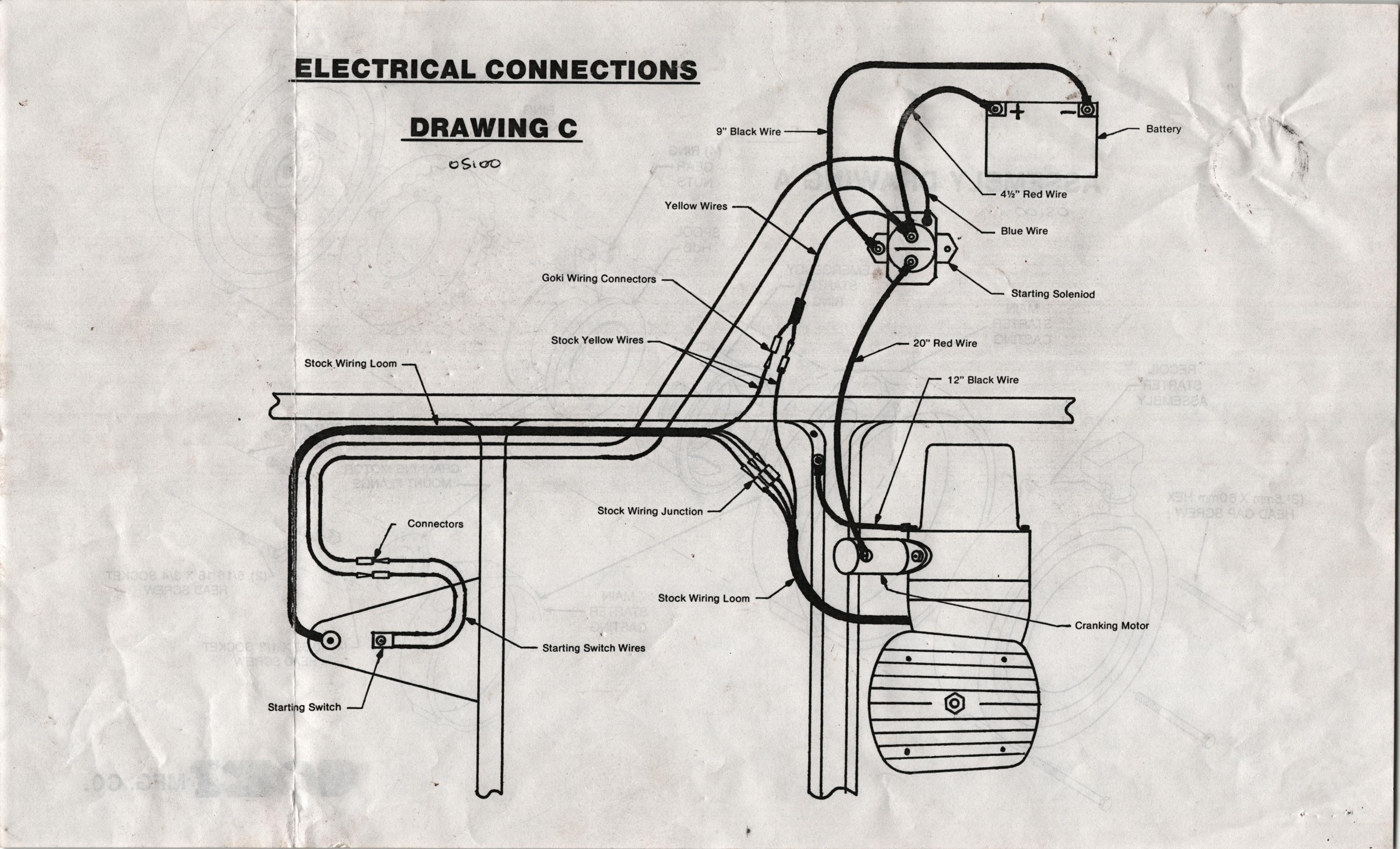 FL250 GOKI Starter - Wiring Diagram
